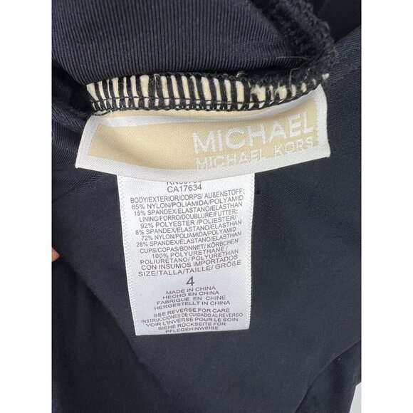 Michael Michael Kors Tummy Control Slimming Black One Piece Swimsuit 4 - Picture 9 of 9